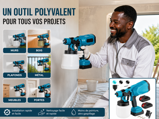 Pulvérisateur électrique sans fil avec2 batteries gratuites RDC