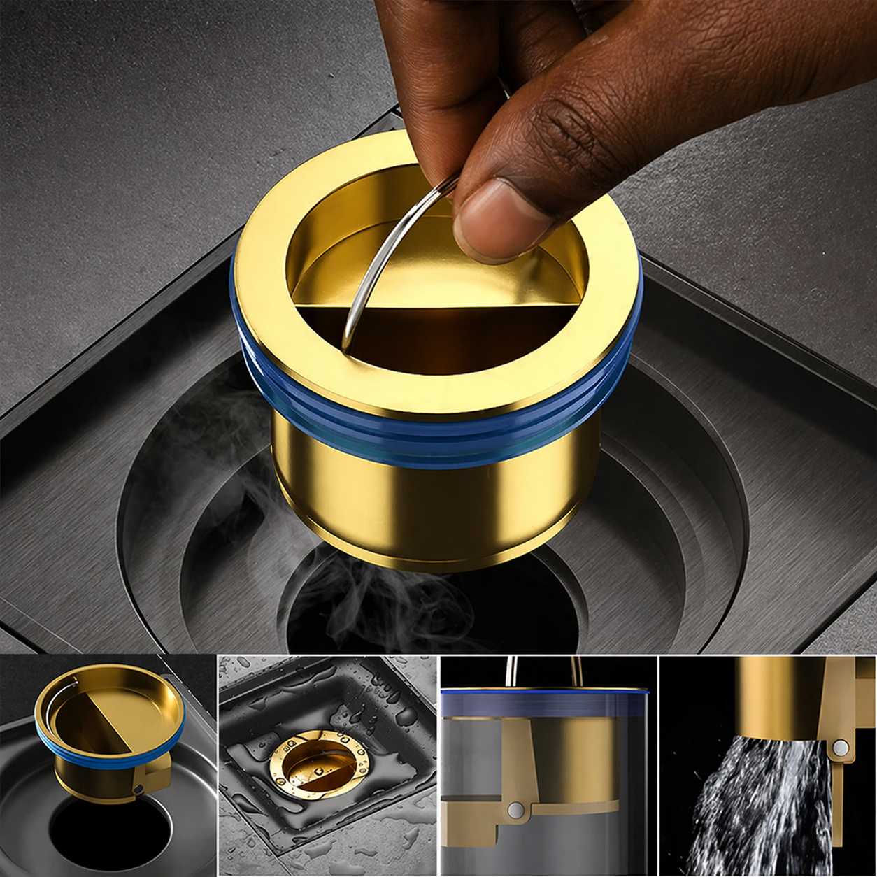 Bonde Anti-Odeur Universelle Pro Stop Odeurs & Insectes – Installation Facile